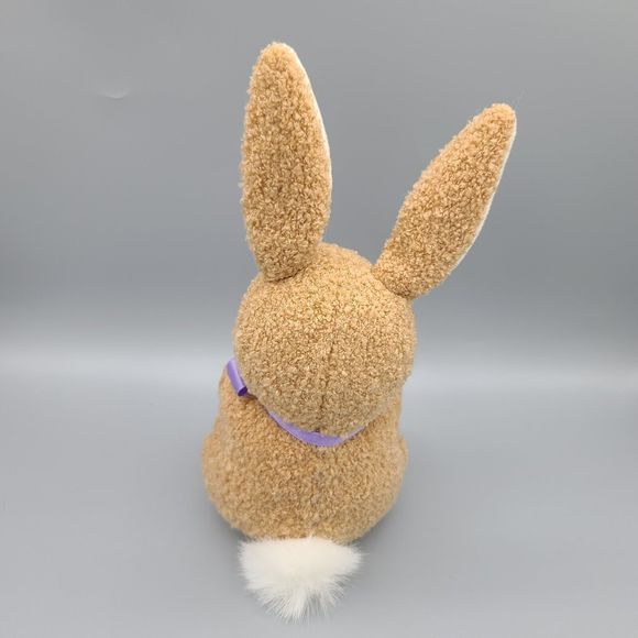 American Greetings Plush Tan Cream Bunny Rabbit Purple Pink Egg 8 Inch - Picture 8 of 15